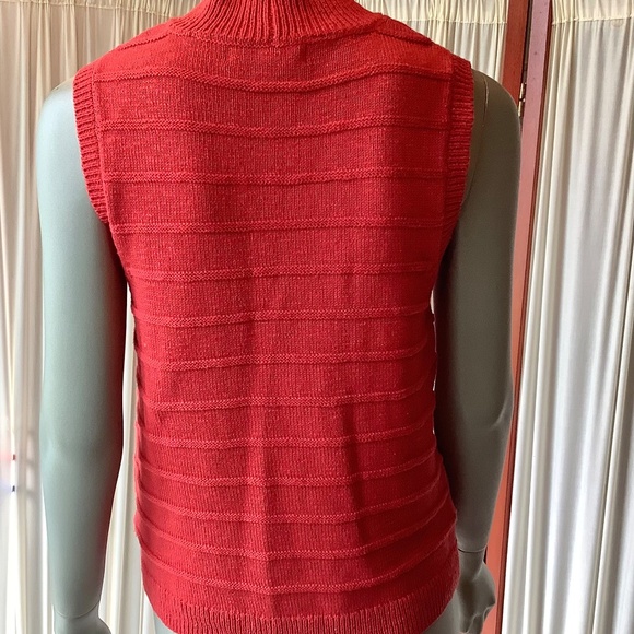 Sanctuary Sleeveless Knit Shell Tank Rich Rust Color Size Medium - Picture 5 of 7